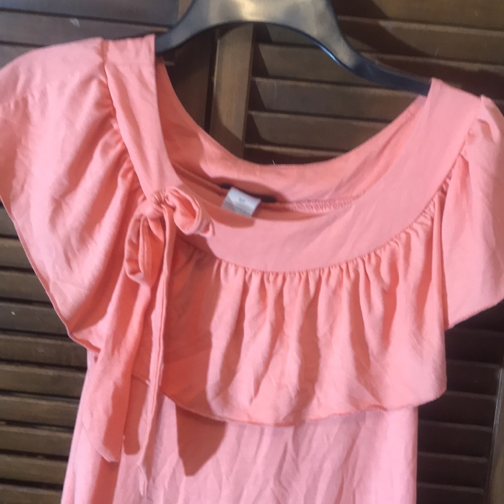 Peach Ruffle Top - Picture 2 of 3